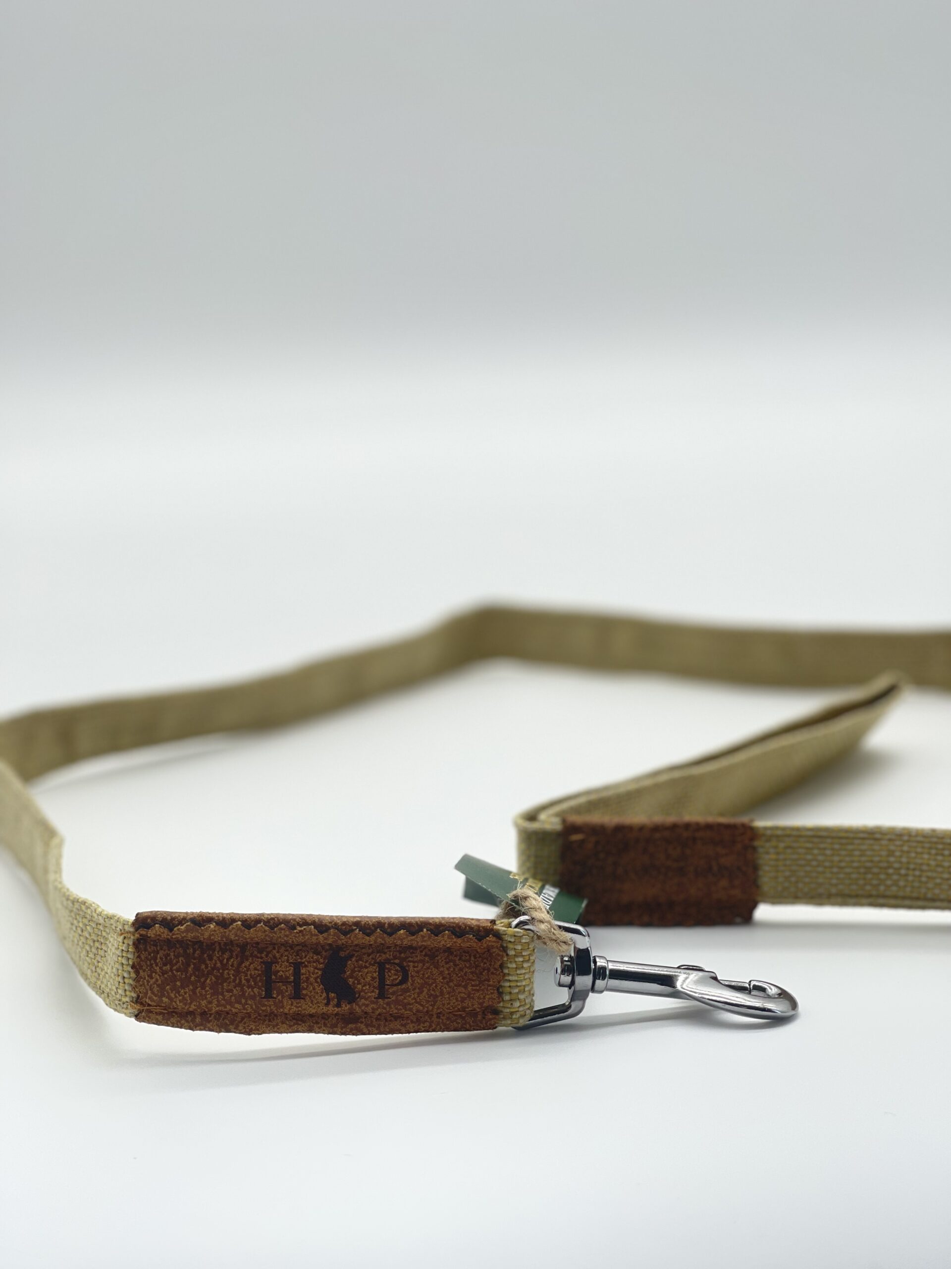 Hillfoot & Paws Handcrafted Eco Dog Lead: Mustard - Image 3