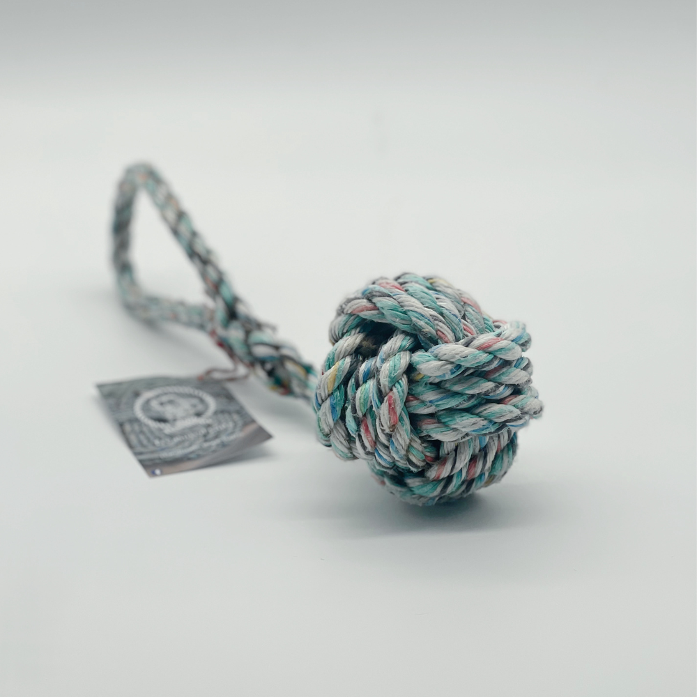 Reclaimed Rope Monkey Fist - Small (Multicolour) - Image 2
