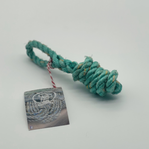small dog toy reclaimed rope